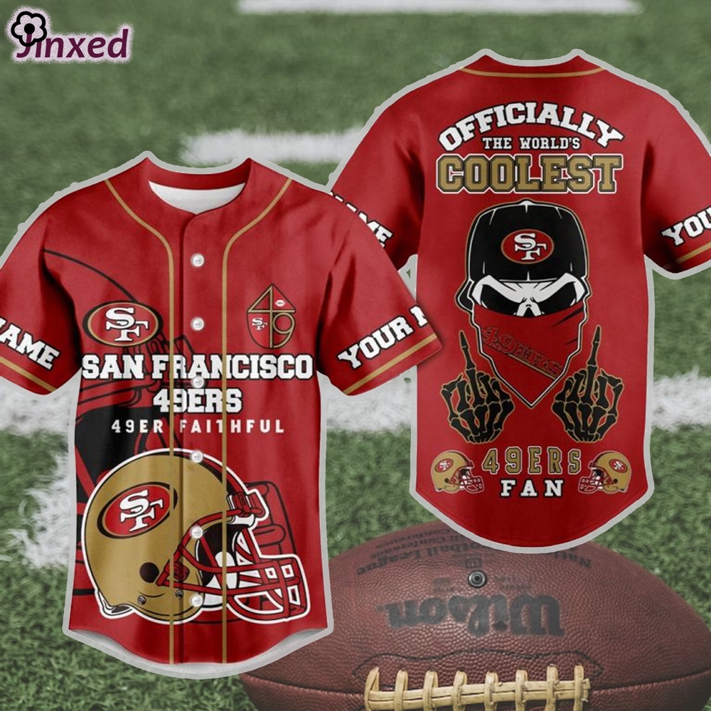 San Francisco 49ers Faithful Officially The Worlds Coolest Custom 3d Baseball Jersey 